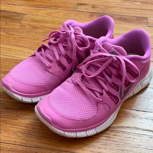 Pink Nike Freeruns